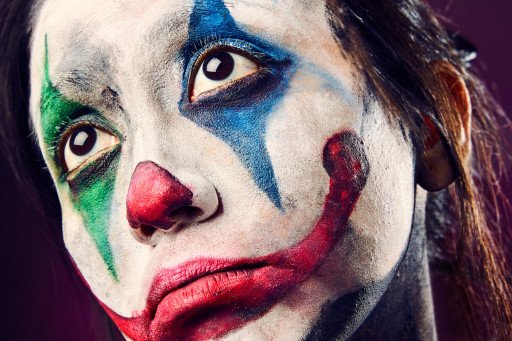 clown face painting techniques